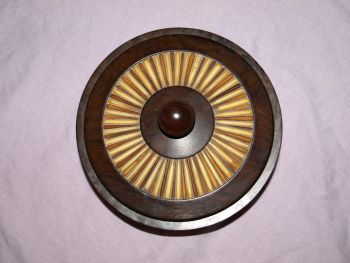 Porcupine Quill and Hardwood Lidded Bowl (2)
