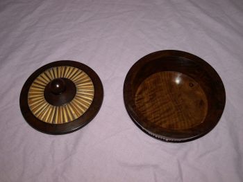 Porcupine Quill and Hardwood Lidded Bowl (3)