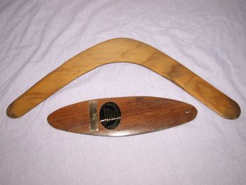 Australian Souvenir Boomerang and Bullroarer. (4)
