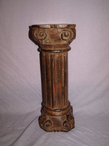 Wooden Carved Corinthian Pillar. (2)