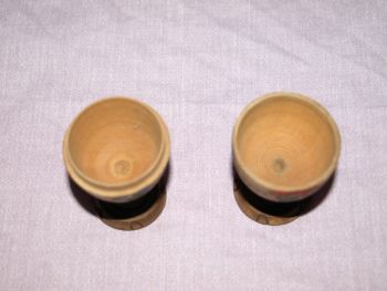 Vintage Wooden Double Egg Cup (3)