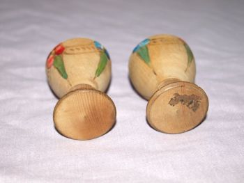 Vintage Wooden Double Egg Cup (5)