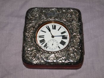 Goliath Pocket Watch and Silver Front Stand for Repair. (2)