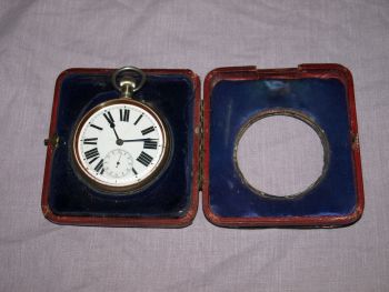 Goliath Pocket Watch and Silver Front Stand for Repair. (4)