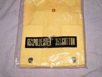 Vintage 1970s Yellow Round Collar Shirt, New!!! (3)