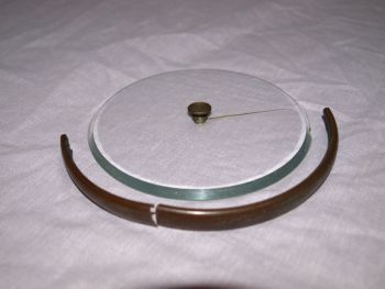 Vintage Holosteric Barometer with Curved Thermometer. (4)