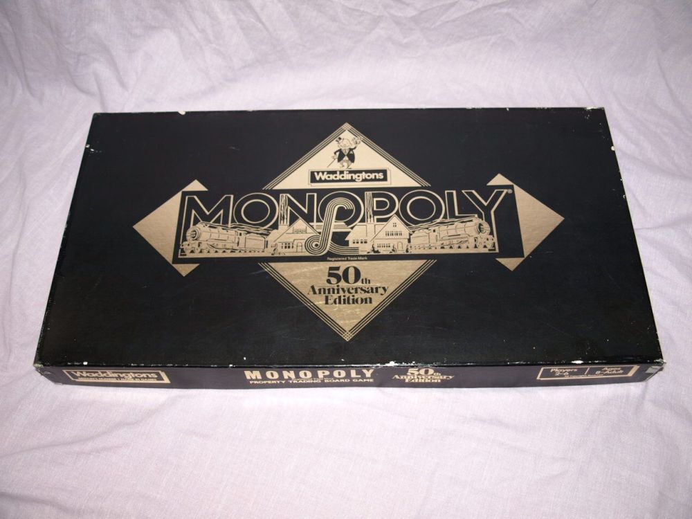 Monopoly Board Game 50th Anniversary Edition.