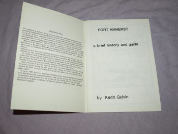 Fort Amherst a Brief History and Guide by K. R. Gulvin. (2)