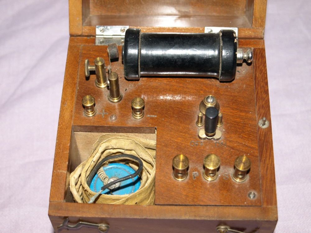 Edwardian Medical Electric Shock Therapy Machine.