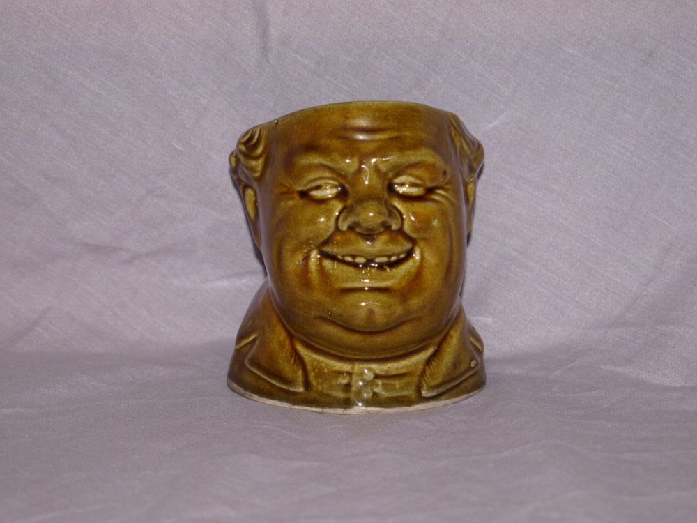 Vintage Ceramic Face Head Pot Planter