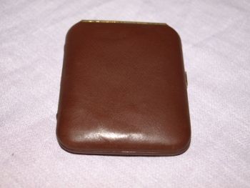 Buxton Brown Leather Key Case, Key-Tainer. (2)