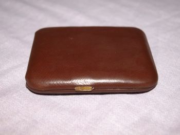 Buxton Brown Leather Key Case, Key-Tainer. (5)