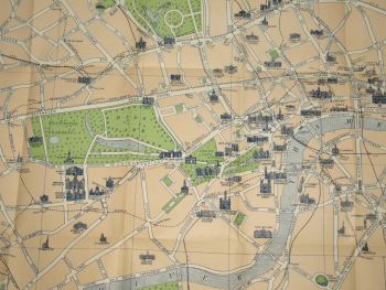 Picture Map of London by Samuels Ltd, 1950s. (7)