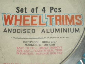 Standard, Triumph Set of 4 Anodised Wheel Trims. New! (5)
