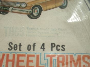 Standard, Triumph Set of 4 Anodised Wheel Trims. New! (6)