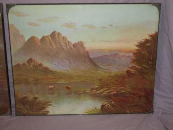 Pair of Scottish Loch Landscape Prints Signed McGregor. (3)