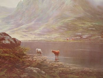 Pair of Scottish Loch Landscape Prints Signed McGregor. (8)