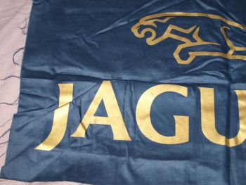 Jaguar Logo Print. Blue and Gold. (2)