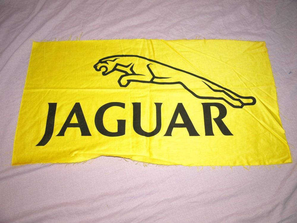 Jaguar Logo Print. Yellow and Black.