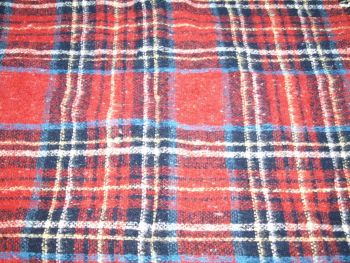 Vintage Wool Tartan Travel Rug, Picnic Blanket. (2)