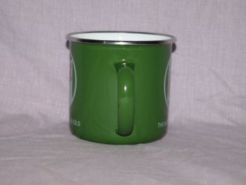 Castrol Motor Oil, Green Enamel Mug. (2)