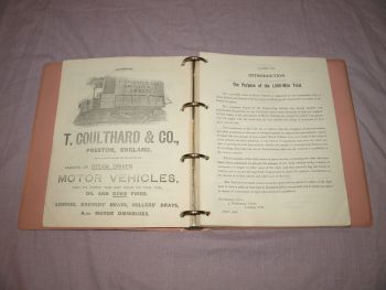 1,000 Miles Trial 1900 Official Programme, BMC 1960 Replica. (5)