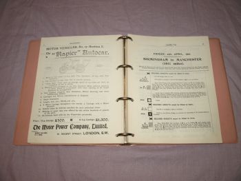 1,000 Miles Trial 1900 Official Programme, BMC 1960 Replica. (7)