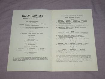 Daily Express 5 A Side Under Eighteen Football Finals Programme, 1972. (2)