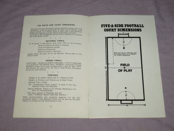 Daily Express 5 A Side Under Eighteen Football Finals Programme, 1972. (4)