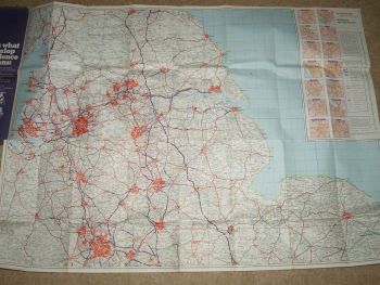 Dunlop Width of Road Map, Midlands and the North (2)