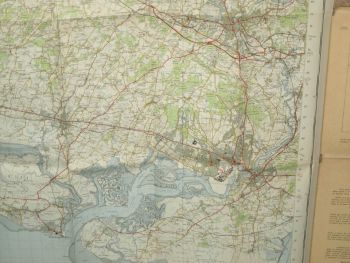 Ordnance Survey One-Inch Map of Chatham &amp; Maidstone, No 172. 1961 (3)