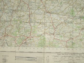 Ordnance Survey One-Inch Map of Chatham &amp; Maidstone, No 172. 1964 (4)