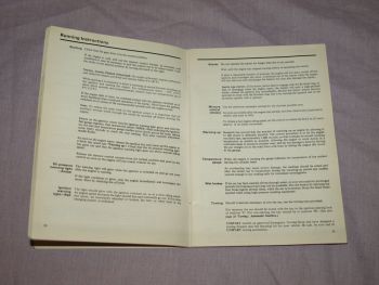 Morris Marina Handbook, 1976. (4)