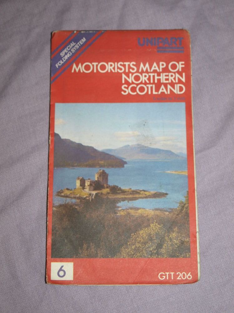 Unipart Motorists Map of Northern Scotland