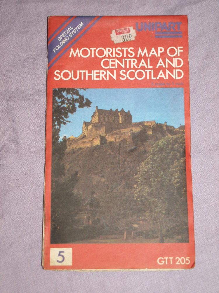 Unipart Motorists Map of Central and Southern Scotland