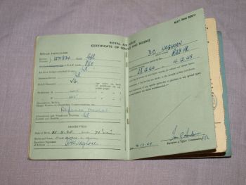 WW2 Royal Air Force Service and Release Book. (5)