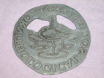 Kent Ornithological Society Printing Plate. (2)