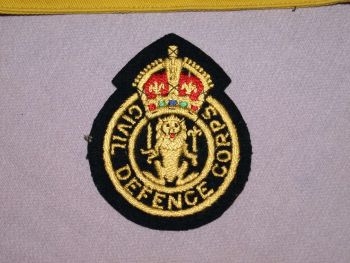Civil Defence Corps Badge and Armbands. (2)
