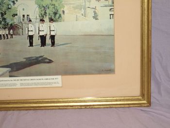 The Ceremony Of The Keys, Gibraltar 1977. Large Print by C Miers. (4)