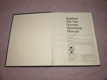 Haynes Workshop Manual Bedford HA Van 1964 to 1983. (3)