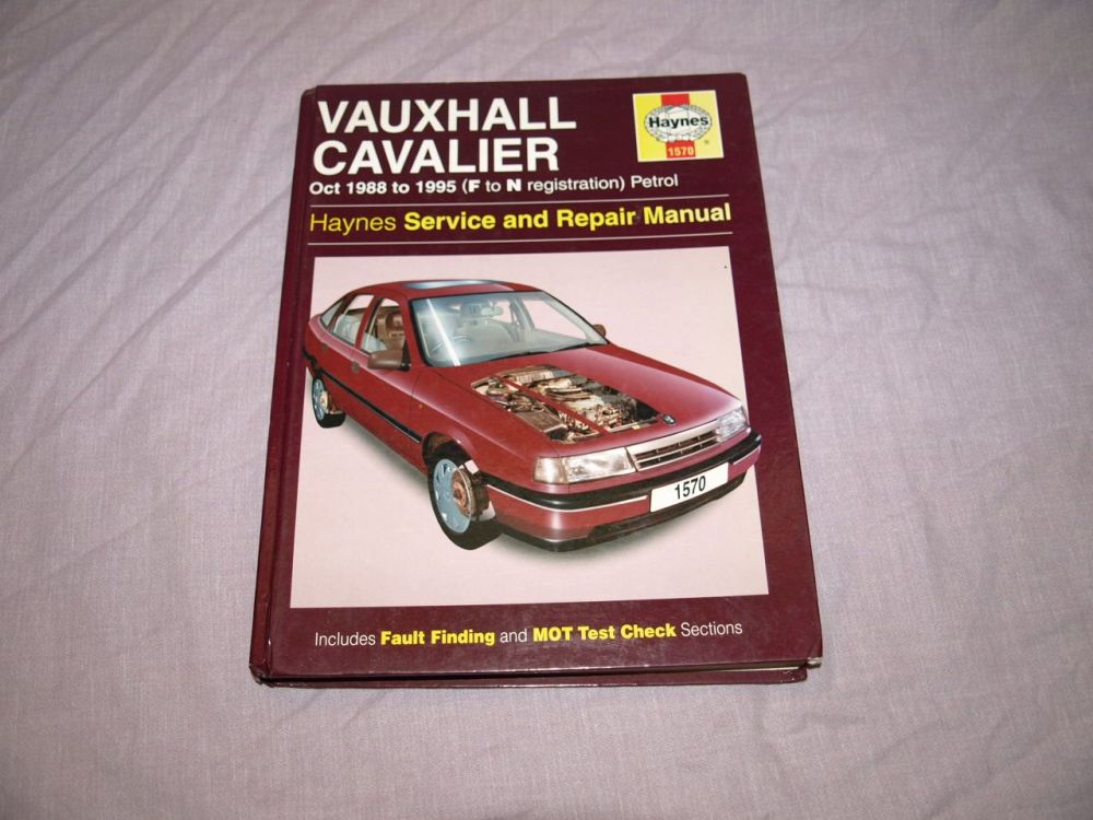 Haynes Workshop Manual Vauxhall Cavalier 1988 to 1995.
