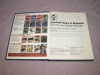 Haynes Workshop Manual Vauxhall Astra and Belmont 1984 to 1991. (3)