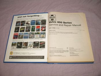 Haynes Workshop Manual Volvo 440, 460 and 480, 1987 to 1997. (3)