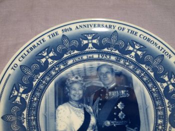 Wedgwood Coronation 50th Anniversary Plate. #1 (4)