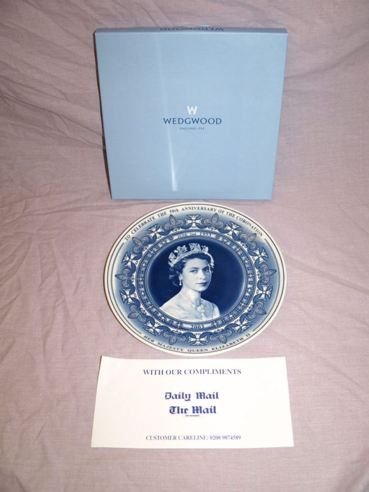 Wedgwood Coronation 50th Anniversary Plate. #2