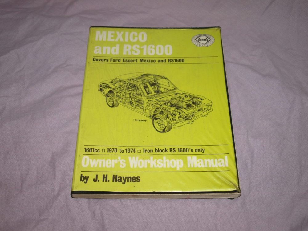 Haynes Workshop Manual Ford Escort Mexico and RS1600.