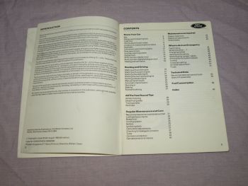 Ford Motorist Guide Booklet, 1982. (4)