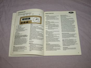 Ford Motorist Guide Booklet, 1982. (5)