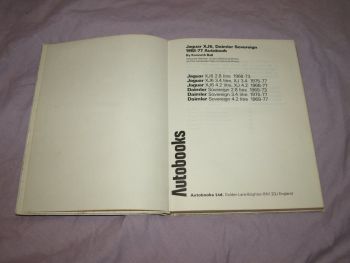 Autobooks Workshop Manual Jaguar XJ6, Daimler Sovereign 1968 to 1977. (3)
