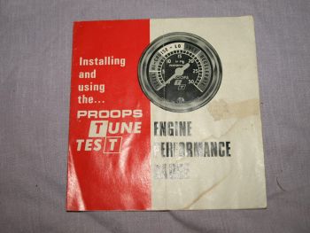 Proops Tune Test, Engine Performance Gauge, T-103. (4)